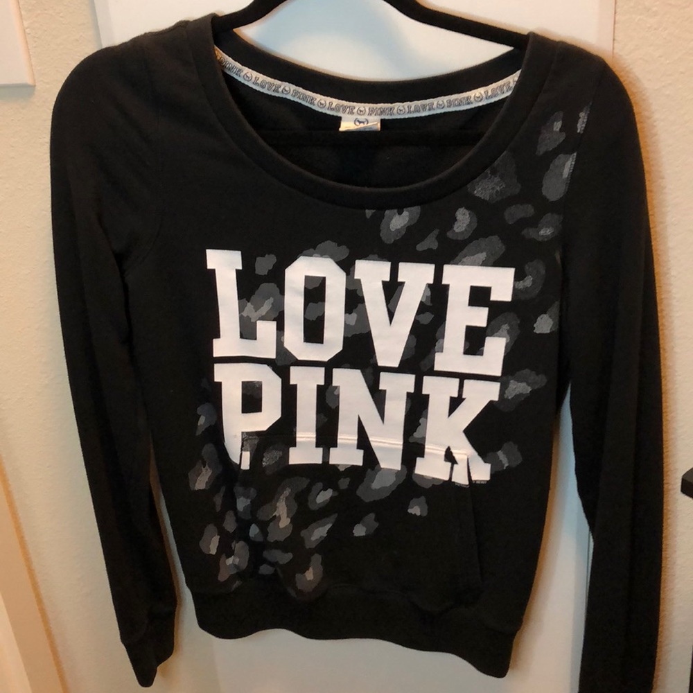 Leopard PINK pullover crew neck